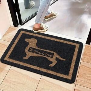 New Black and Brown Dachshund Welcome Mat